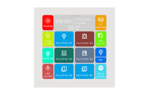 Interra iX3 - 4" KNX Touch Panel - White